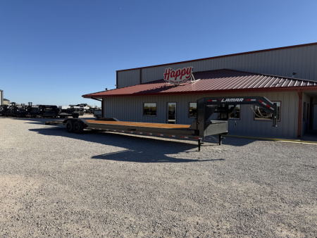 Used 2026 Lamar 102 x40' GN Equipment Trailer w/ Slide-in Ramps