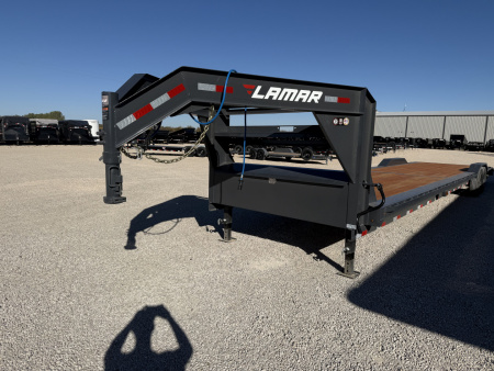 Used 2026 Lamar 102"x40' GN Equipment Trailer w/ Slide-in Ramps