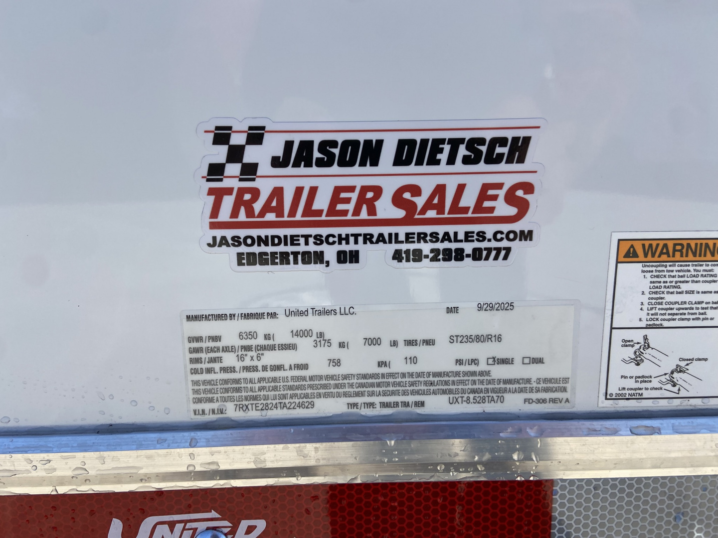 New 2026 United Car Hauler UXT 28'