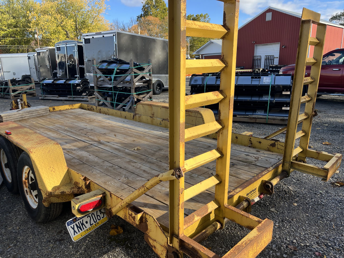 Used **USED** 2012 CAM 102 X 16 WARRIOR Equipment Trailer