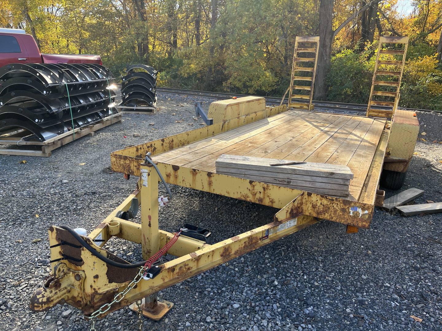 Used **USED** 2012 CAM 102 X 16 WARRIOR Equipment Trailer