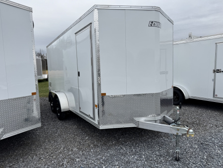 New 2026 E-Z Hauler XLT PRO 7x16 Tandem Axle Enclosed 6'9  Interior Height 7000 LB GVW Cargo / Enclosed Trailer Rear Barn Doors EXTRA HEIGHT FREE ALUMINUM WHEEL UPGRADE