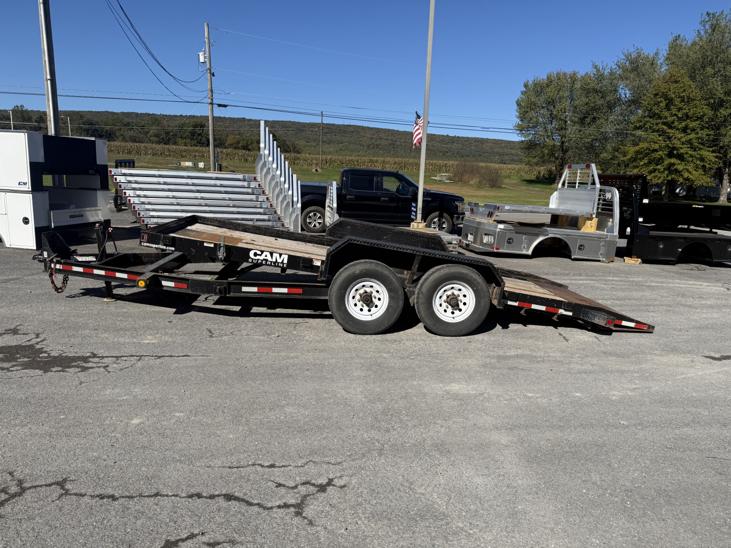 Used **USED** 2015 CAM 18' Full Tilt - 6K HD Axles Tilt Trailer