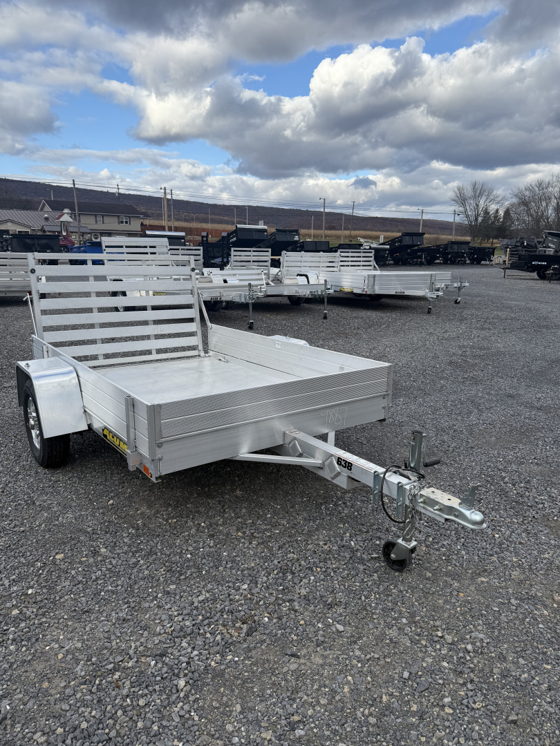 Used **USED** 2023 Aluma 638LW w/ 12" Sides Utility Trailer