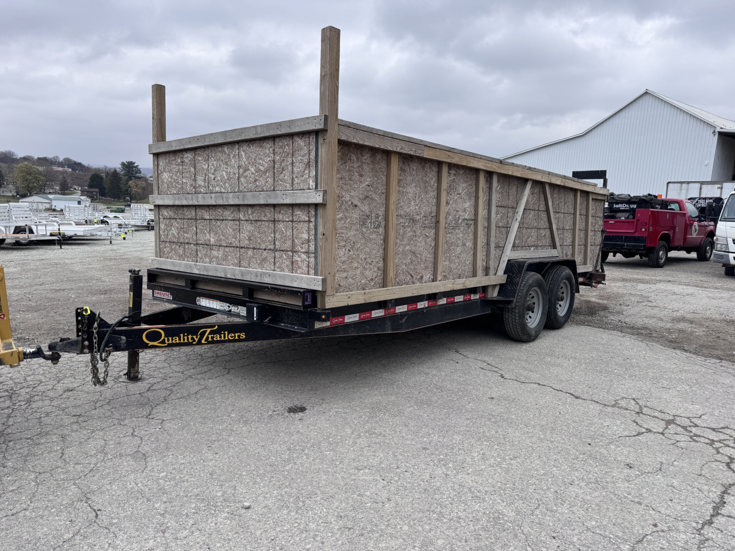 Used 2025 Quality 20' HD General Duty Equipment Hauler w/ 2' Dove
