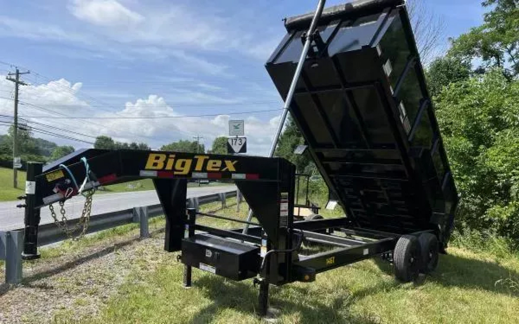 New 2026 Big Tex Gooseneck DUMP TRAILER 83"x16 4’ SIDES 15.9k with tarp and ramps