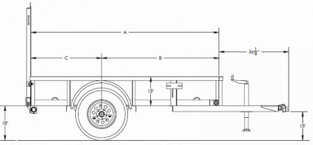 New 2025 Big Tex 35SA Single Axle Utility Trailer 6'5"x14'