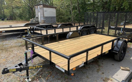 New 2025 Big Tex 35SA Single Axle Utility Trailer 6'5 x14'