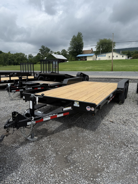 New 2026 CAM Superline - 18' Car Hauler - BLACK - Removable Fender DS Car Hauler