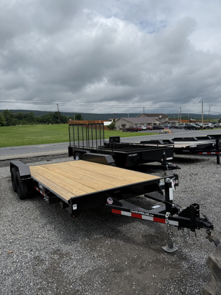 New 2026 CAM Superline - 18' Car Hauler - BLACK - Removable Fender DS Car Hauler