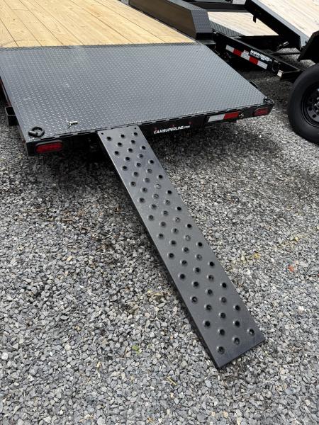 New 2026 CAM Superline - 18' Car Hauler - BLACK - Removable Fender DS