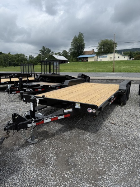 New 2026 CAM Superline - 18' Car Hauler - BLACK - Removable Fender DS Car Hauler