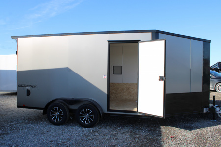 New 2026 Impact Trailers 7X19 + 12  R BLACKOUT SNOWMOBILE TRAILER Snowmobile Trailer