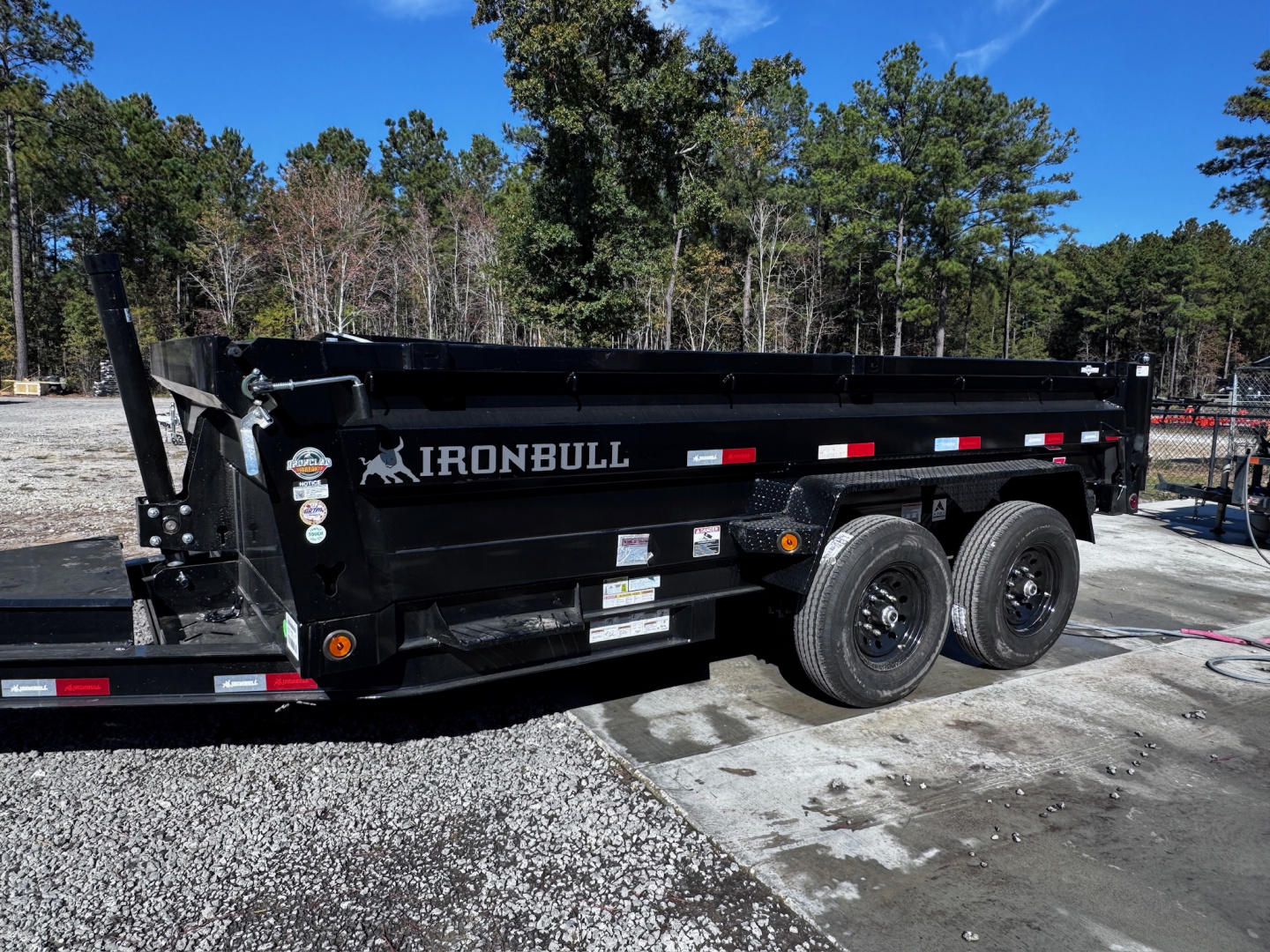 New 2026 Iron Bull 83"x14' 14K 24in Sides Dump Trailer