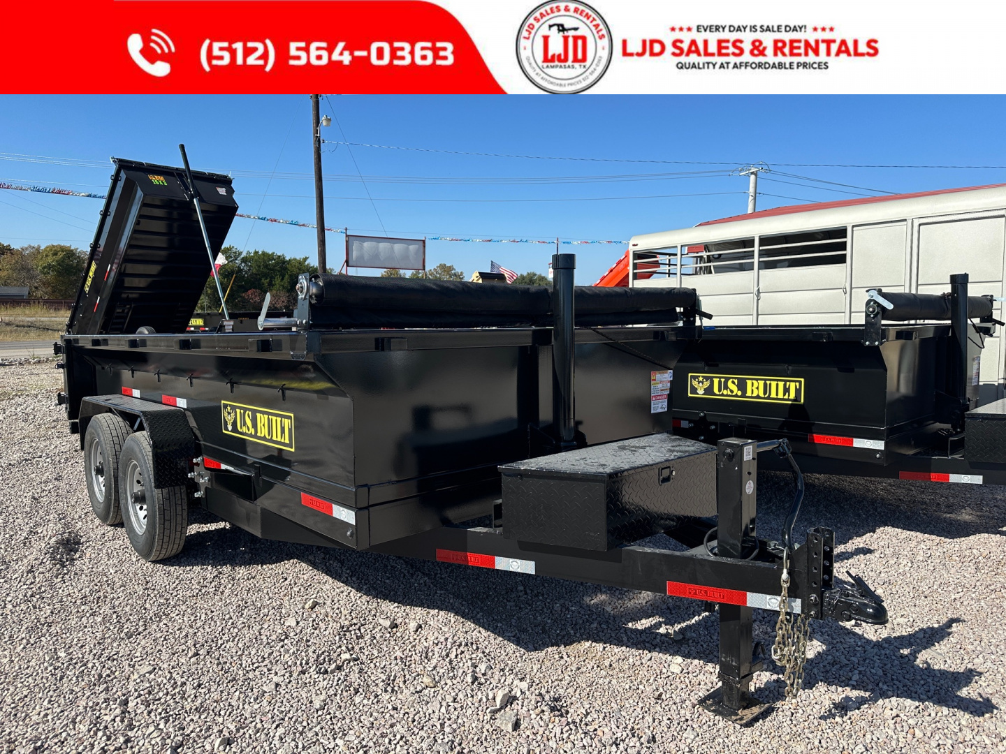 New 2026 US Built 7' X 14' X 2' Dump Trailer