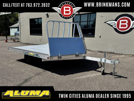 New Aluma (8.5'x10') Aluminum Snowmobile Trailer- 2 Place Drive On/Off!