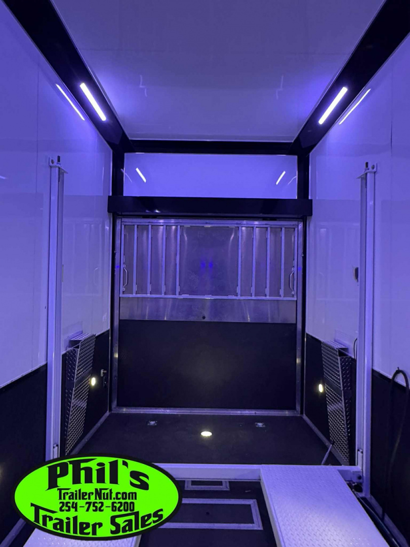 New 2025 RC Trailers 8.5X34 ALUMINUM STACKER 2 CAR HAULER Car / Racing Trailer DISCOUTED FOR TREE SCRATCHES ONLY 1 AT THIS PRICE