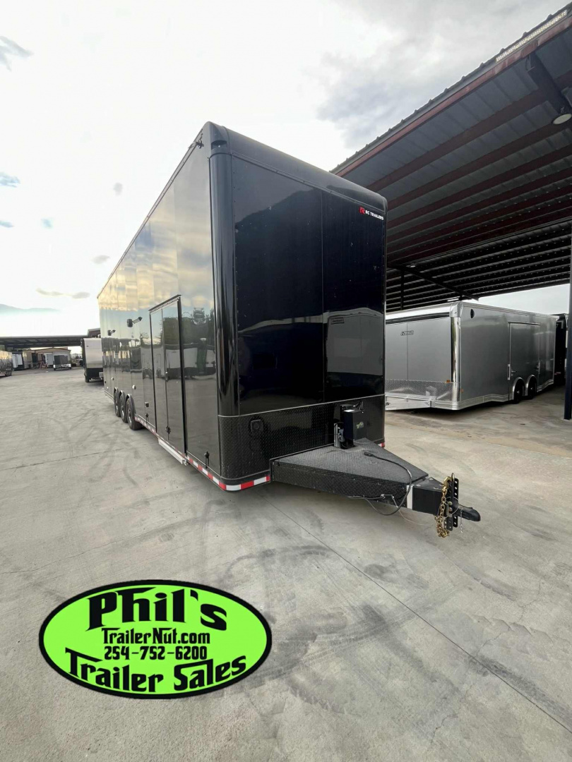 New 2025 RC Trailers 8.5X34 ALUMINUM STACKER 2 CAR HAULER Car / Racing Trailer DISCOUTED FOR TREE SCRATCHES ONLY 1 AT THIS PRICE