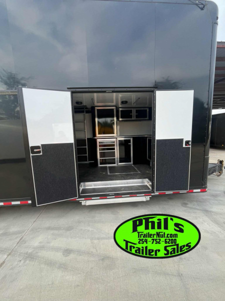 New 2025 RC Trailers 8.5X34 ALUMINUM STACKER 2 CAR HAULER Car / Racing Trailer DISCOUTED FOR TREE SCRATCHES ONLY 1 AT THIS PRICE