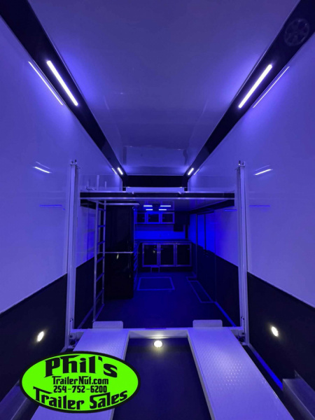 New 2025 RC Trailers 8.5X34 ALUMINUM STACKER 2 CAR HAULER Car / Racing Trailer DISCOUTED FOR TREE SCRATCHES ONLY 1 AT THIS PRICE