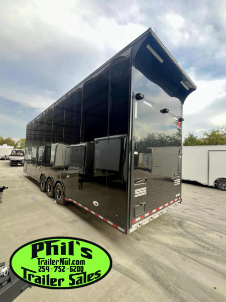 New 2025 RC Trailers 8.5X34 ALUMINUM STACKER 2 CAR HAULER Car / Racing Trailer DISCOUTED FOR TREE SCRATCHES ONLY 1 AT THIS PRICE