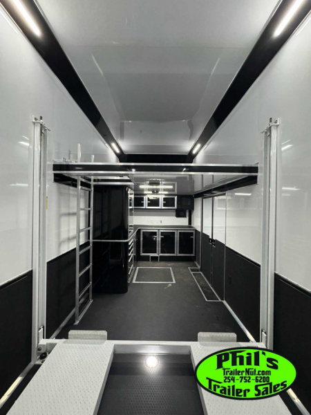 New 2025 RC Trailers 8.5X34 ALUMINUM STACKER 2 CAR HAULER Car / Racing Trailer DISCOUTED FOR TREE SCRATCHES ONLY 1 AT THIS PRICE