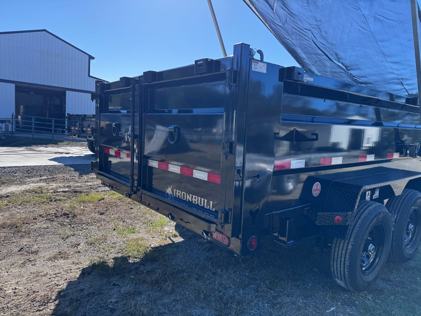 New 2026 Iron Bull 83X16 36in Sides SCISSOR HOIST DUMP 14K Dump Trailer
