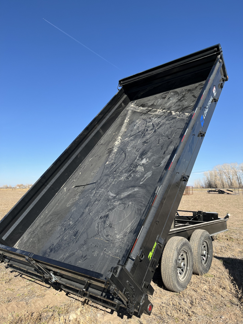 New 2026 Load Trail 96" x 16' Tandem Axle Pintle Hook Deck Over Dump