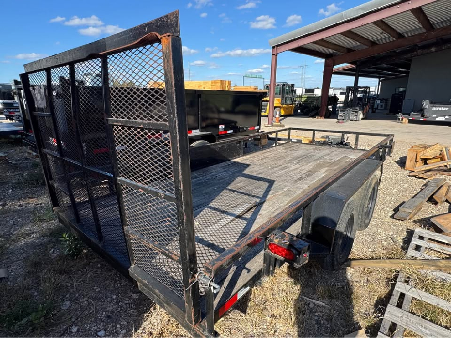 Used 2023 Salvation Trailers 77X16 UTILITY TRAILER WITH GATE Utility Trailer