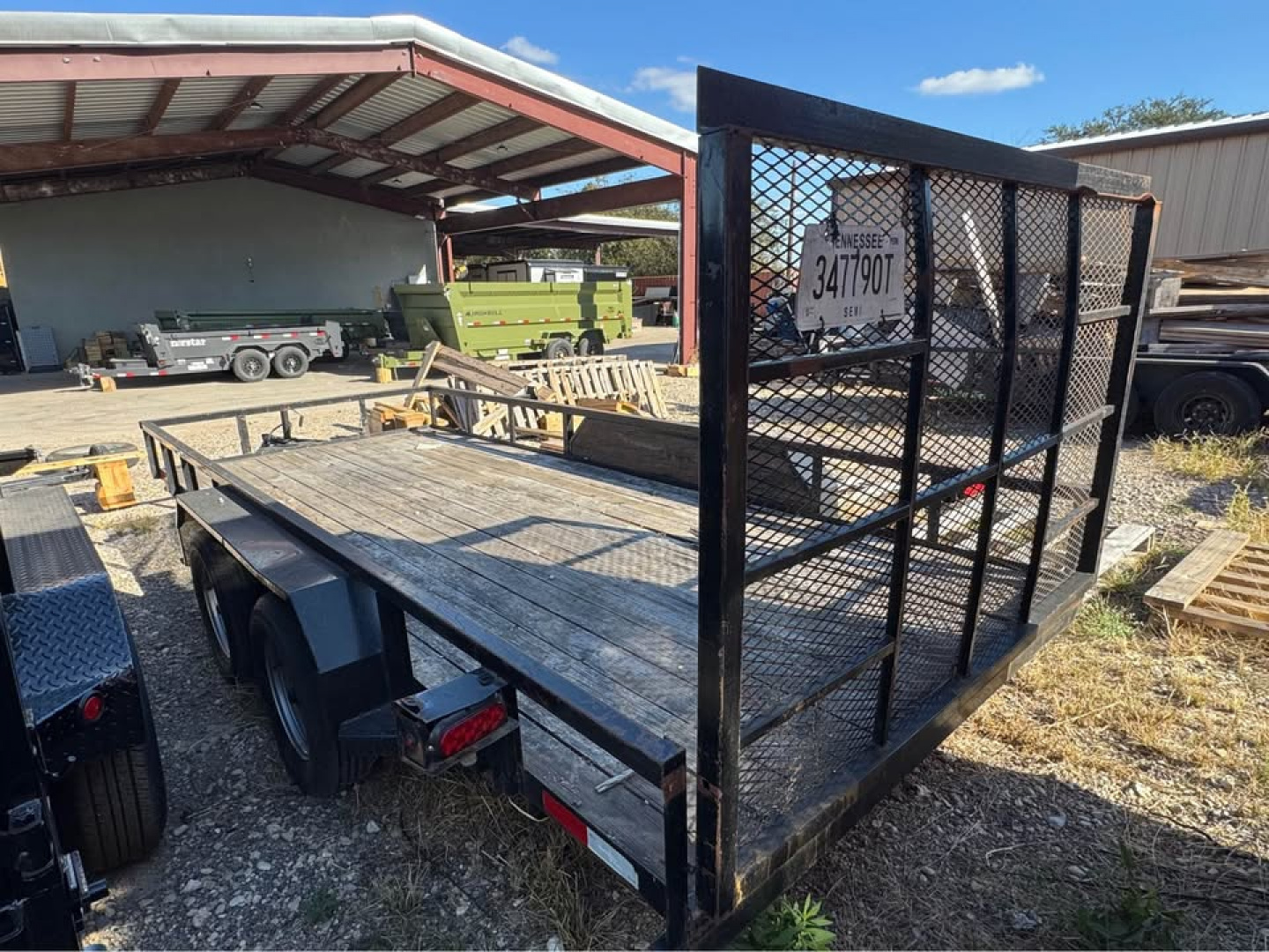 Used 2023 Salvation Trailers 77X16 UTILITY TRAILER WITH GATE Utility Trailer