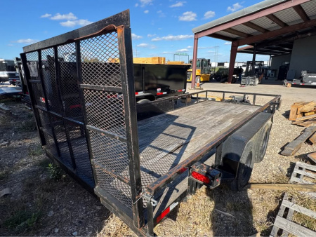 Used 2023 Salvation Trailers 77X16 UTILITY TRAILER WITH GATE Utility Trailer