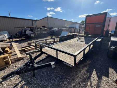 Used 2023 Salvation Trailers 77X16 UTILITY TRAILER WITH GATE Utility Trailer