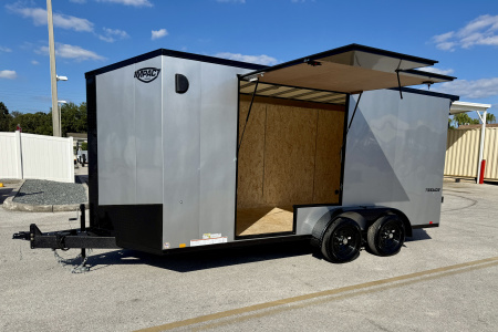 New 2026 Formula Trailers 7x16 UTV Rear Ramp Door 7K Black Out Package Cargo / Enclosed Trailer