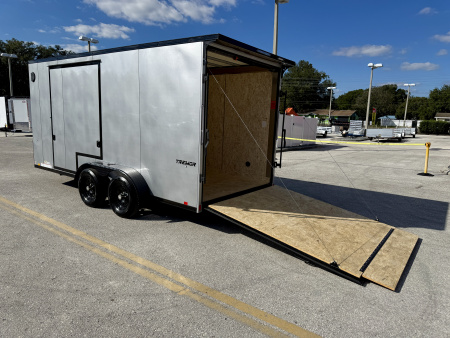 New 2026 Formula Trailers 7x16 UTV Rear Ramp Door 7K Black Out Package Cargo / Enclosed Trailer