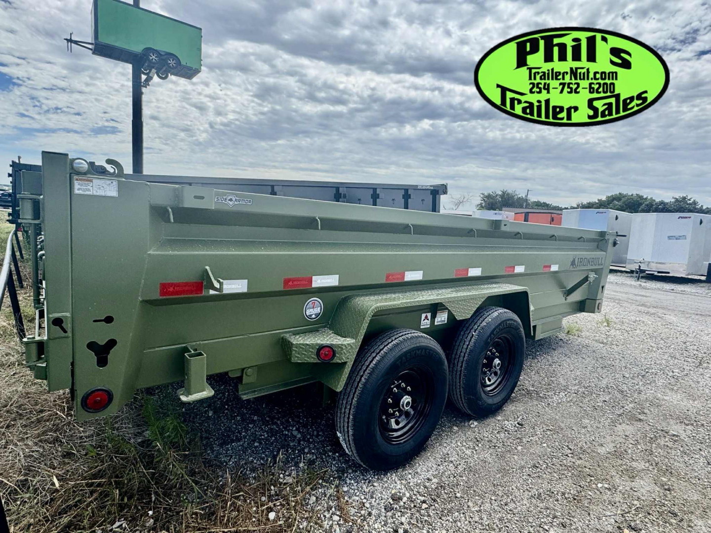 New Iron Bull NEW 83X14 DUMP TRAILER OPEN UTILITY W/TARP AND RAMP Dump Trailer