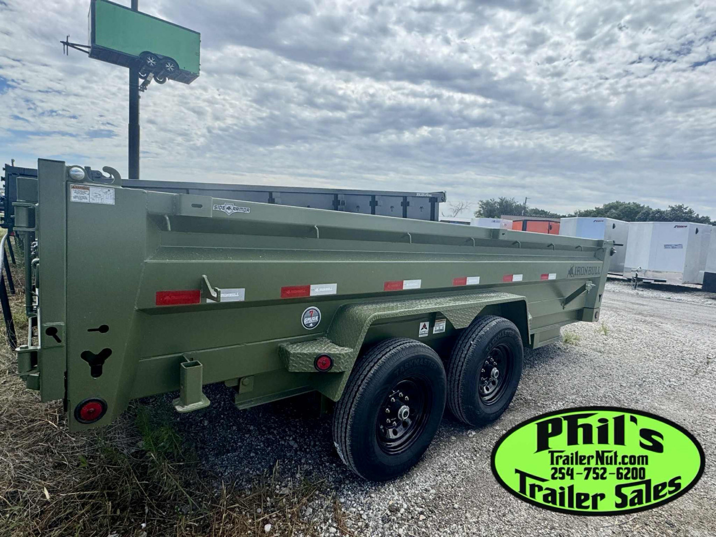 New Iron Bull NEW 83X14 DUMP TRAILER OPEN UTILITY W/TARP AND RAMP Dump Trailer