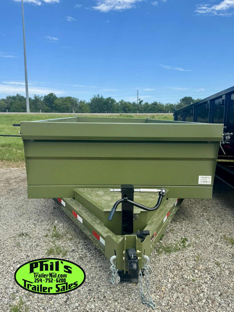 New Iron Bull NEW 83X14 DUMP TRAILER OPEN UTILITY W/TARP AND RAMP Dump Trailer