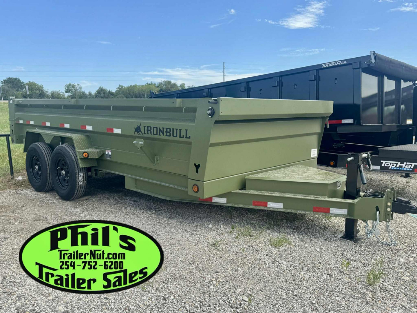 New Iron Bull NEW 83X14 DUMP TRAILER OPEN UTILITY W/TARP AND RAMP Dump Trailer