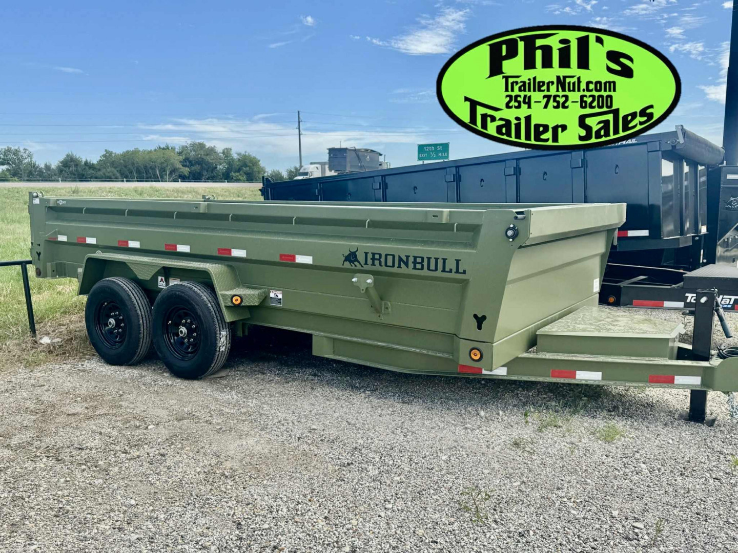 New Iron Bull NEW 83X14 DUMP TRAILER OPEN UTILITY W/TARP AND RAMP Dump Trailer