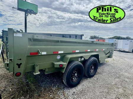 New Iron Bull NEW 83X14 DUMP TRAILER OPEN UTILITY W/TARP AND RAMP Dump Trailer