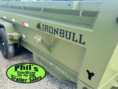 New Iron Bull NEW 83X14 DUMP TRAILER OPEN UTILITY W/TARP AND RAMP Dump Trailer