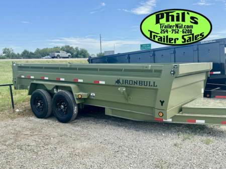 New Iron Bull NEW 83X14 DUMP TRAILER OPEN UTILITY W/TARP AND RAMP Dump Trailer