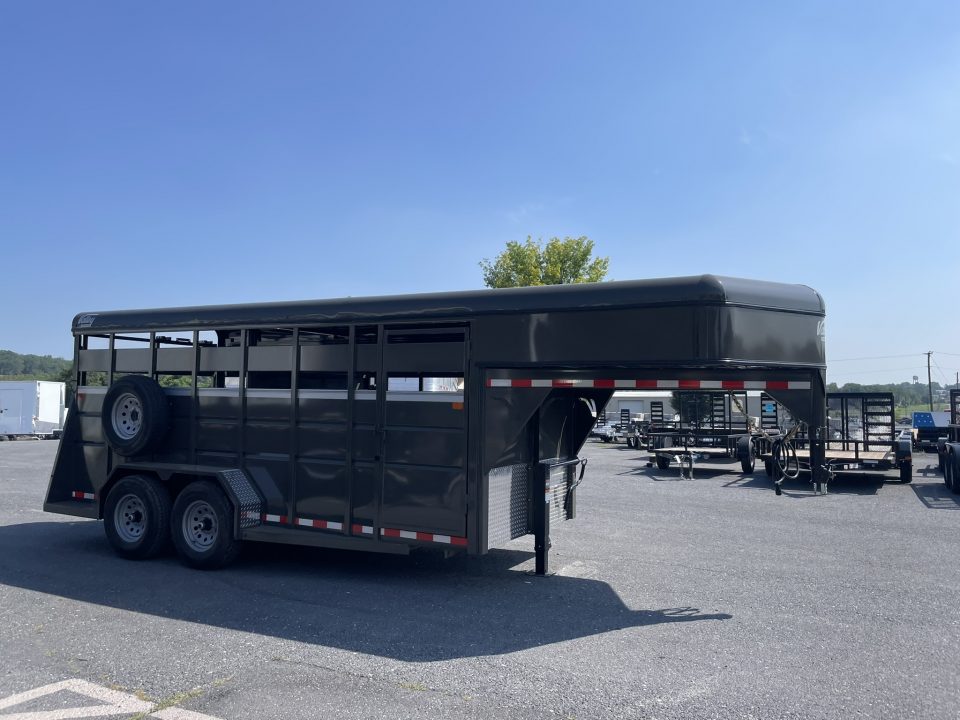 New 2027 Valley Trailers 6'8"X16'X6'6" Gooseneck Steel Stock Trailer