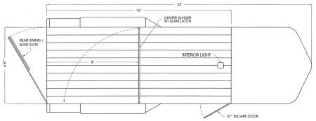 New 2027 Valley Trailers 6'8"X16'X6'6" Gooseneck Steel Stock Trailer
