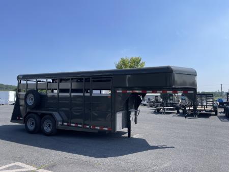 New 2027 Valley Trailers 6'8"X16'X6'6" Gooseneck Steel Stock Trailer