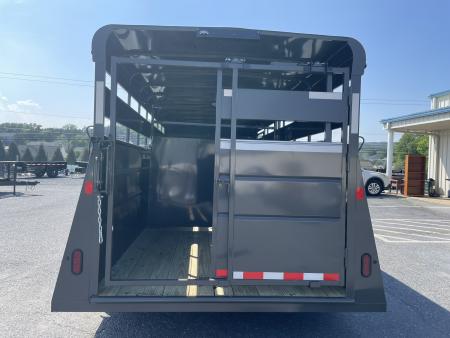 New 2027 Valley Trailers 6'8"X16'X6'6" Gooseneck Steel Stock Trailer