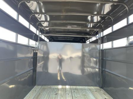New 2027 Valley Trailers 6'8"X16'X6'6" Gooseneck Steel Stock Trailer
