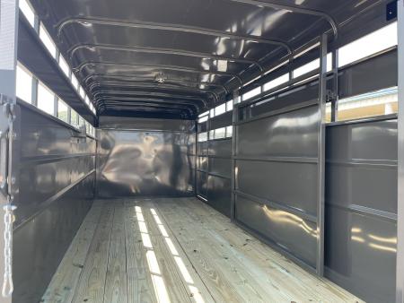 New 2027 Valley Trailers 6'8"X16'X6'6" Gooseneck Steel Stock Trailer