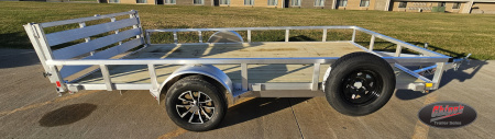 New 2026 H&H Trailers  82x14 Aluminum Rail Side Utility Trailer
