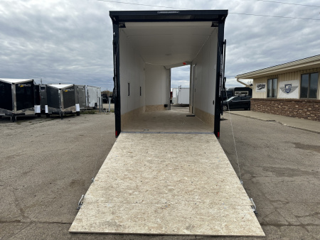 New 2026 Lightning Trailers 7X23 Aluminum 3-Place w/7ft Height Radar Pkg & Black Out Pkg Snowmobile Trailer
